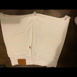 White Levi miniskirt